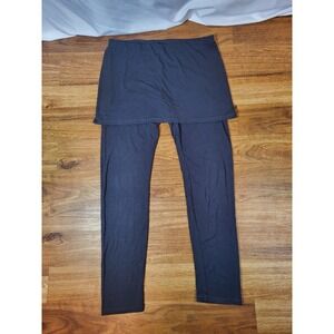 Pure Essence Modal Size M Dark Gray Skirted Pants